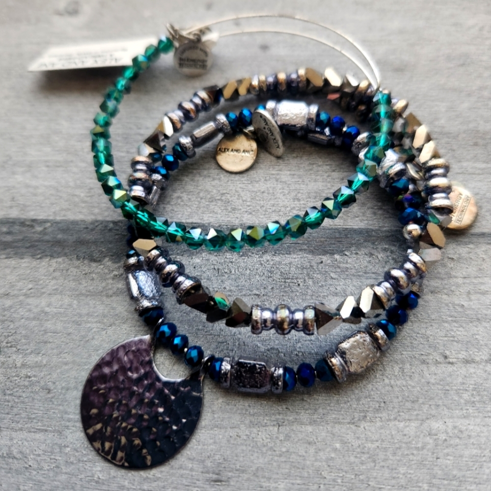 Lot of 3 Alex and Ani bracelets